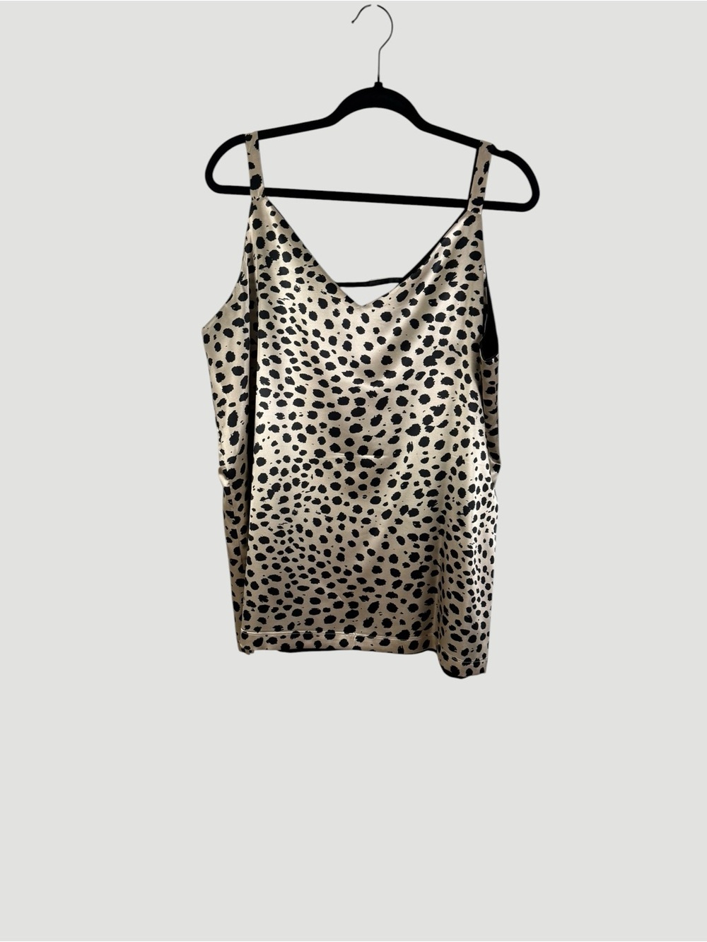 Reversible Leopard Print Cami Tank - Cream & Black Layering Camisole